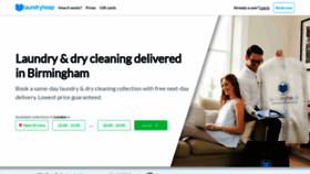 What Laundryheap.co.uk website looked like in 2021 (2 years ago)