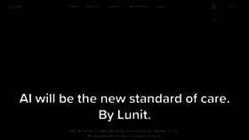 What Lunit.io website looked like in 2021 (2 years ago)