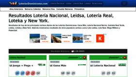 What Loteriasdominicanas.com website looked like in 2021 (4 years ago)