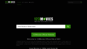 What La123movies.com website looked like in 2021 (2 years ago)
