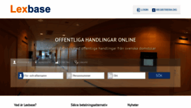 What Lexbase.se website looked like in 2021 (2 years ago)