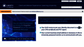 What Learning.liberty.co.za website looked like in 2021 (2 years ago)