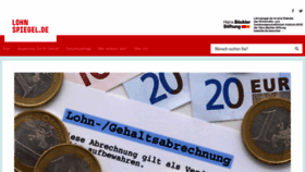 What Lohnspiegel.de website looked like in 2021 (2 years ago)
