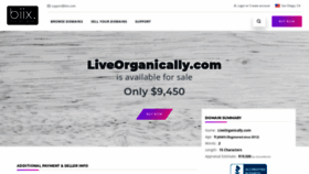 What Liveorganically.com website looked like in 2021 (4 years ago)