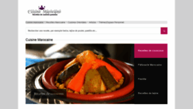 What La-cuisine-marocaine.com website looked like in 2021 (2 years ago)