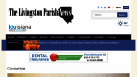 What Livingstonparishnews.com website looked like in 2021 (2 years ago)