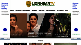What Lionheartv.net website looked like in 2021 (2 years ago)