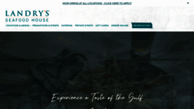 What Landrysseafood.com website looked like in 2021 (2 years ago)