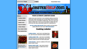 What Lobsterhelp.com website looked like in 2021 (2 years ago)