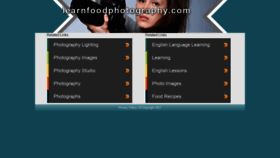 What Learnfoodphotography.com website looked like in 2021 (2 years ago)