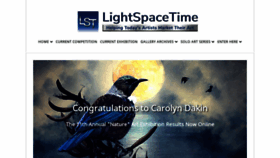 What Lightspacetime.art website looked like in 2021 (2 years ago)