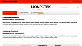 What Lionpctek.com website looked like in 2021 (2 years ago)