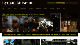 What Lymanmuseum.org website looked like in 2021 (2 years ago)