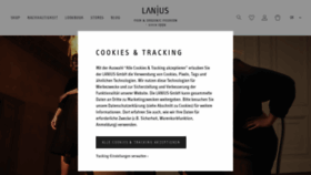 What Lanius.com website looked like in 2021 (2 years ago)