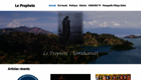 What Leprophete.fr website looked like in 2021 (2 years ago)