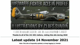 What Luftwaffeinprofile.se website looked like in 2021 (2 years ago)