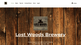 What Lostwoodsbrewery.com website looked like in 2021 (2 years ago)