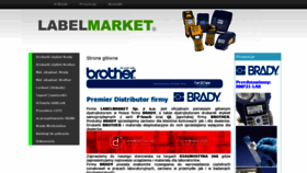 What Labelmarket.pl website looked like in 2021 (2 years ago)