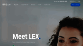What Lexreception.com website looked like in 2021 (2 years ago)