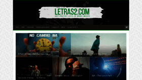 What Letras2.com website looked like in 2021 (2 years ago)