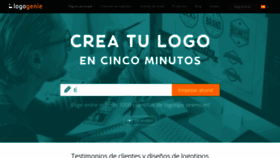 What Logogenio.es website looked like in 2021 (2 years ago)