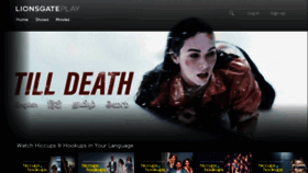 What Lionsgateplay.com website looked like in 2021 (3 years ago)