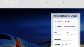 What Libertyjet.com website looked like in 2021 (2 years ago)