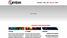 What Landpas.pl website looked like in 2021 (2 years ago)