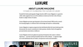 What Luxuremagazine.com website looked like in 2021 (2 years ago)