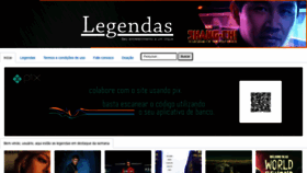 What Legendas.co website looked like in 2021 (2 years ago)