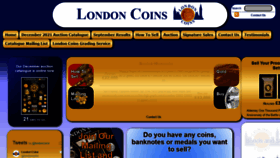 What Londoncoins.co.uk website looked like in 2021 (2 years ago)