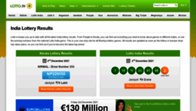 What Lotto.in website looked like in 2021 (2 years ago)