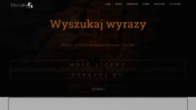 What Literaki123.pl website looked like in 2021 (2 years ago)