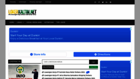 What Lokerkaltim.net website looked like in 2021 (2 years ago)