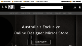 What Luxemirrors.com.au website looked like in 2021 (2 years ago)