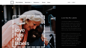 What Lovehasnolabels.com website looked like in 2021 (2 years ago)