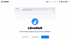 What Librewolf.net website looked like in 2021 (3 years ago)
