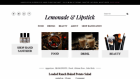 What Lemonadeandlipstick.com website looked like in 2021 (2 years ago)