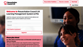What Lms.resus.org.uk website looked like in 2021 (2 years ago)