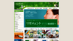 What Ligament.co.jp website looked like in 2021 (4 years ago)