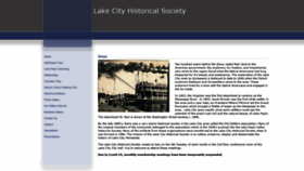 What Lakecityhistoricalsociety.org website looked like in 2021 (2 years ago)