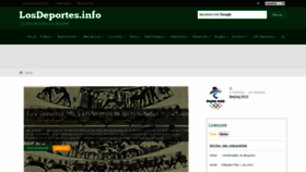 What Los-deportes.info website looked like in 2021 (2 years ago)