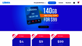 What Lebara-mobile.com.au website looked like in 2021 (2 years ago)