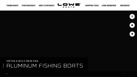 What Loweboats.com website looked like in 2021 (2 years ago)
