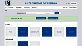 What Listafirme.ro website looked like in 2022 (2 years ago)
