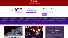 What Laceheaven.com website looked like in 2022 (2 years ago)