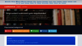 What Luuletused.ee website looked like in 2022 (2 years ago)