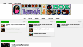 What Lunchinabox.net website looked like in 2022 (2 years ago)