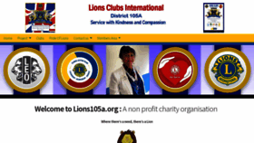 What Lions105a.org website looked like in 2022 (2 years ago)