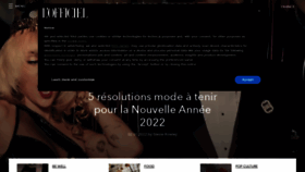 What Lofficiel.com website looked like in 2022 (2 years ago)